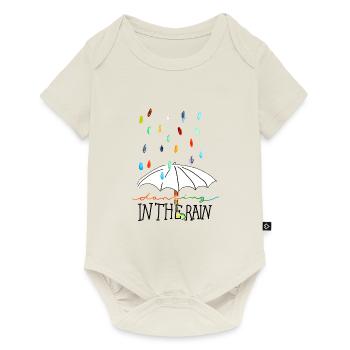 dancing in the rain - Baby Premium Kurzarmbody - Naturweiß - Vorne