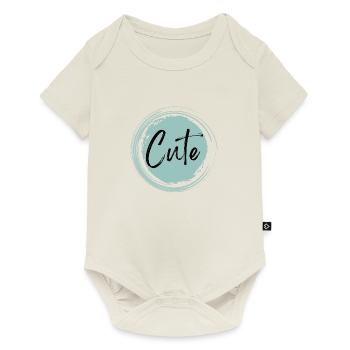 Mignon - Body à manches courtes Premium Bébé - blanc cassé - Devant