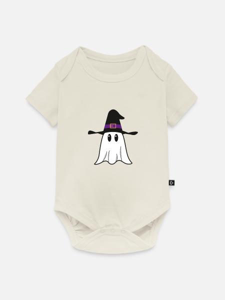 Geist - Baby Premium Kurzarmbody - Naturweiß