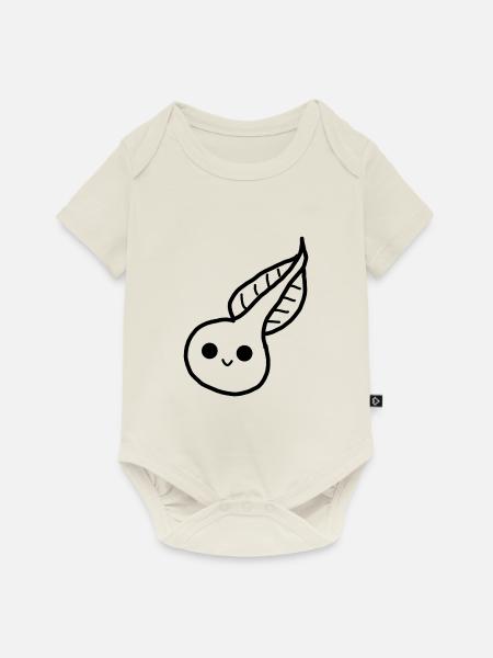 Kaulquappe - Baby Premium Kurzarmbody - Naturweiß