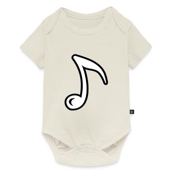 Musical note music note musical symbol - Baby Premium short-sleeve bodysuit - off white - Front