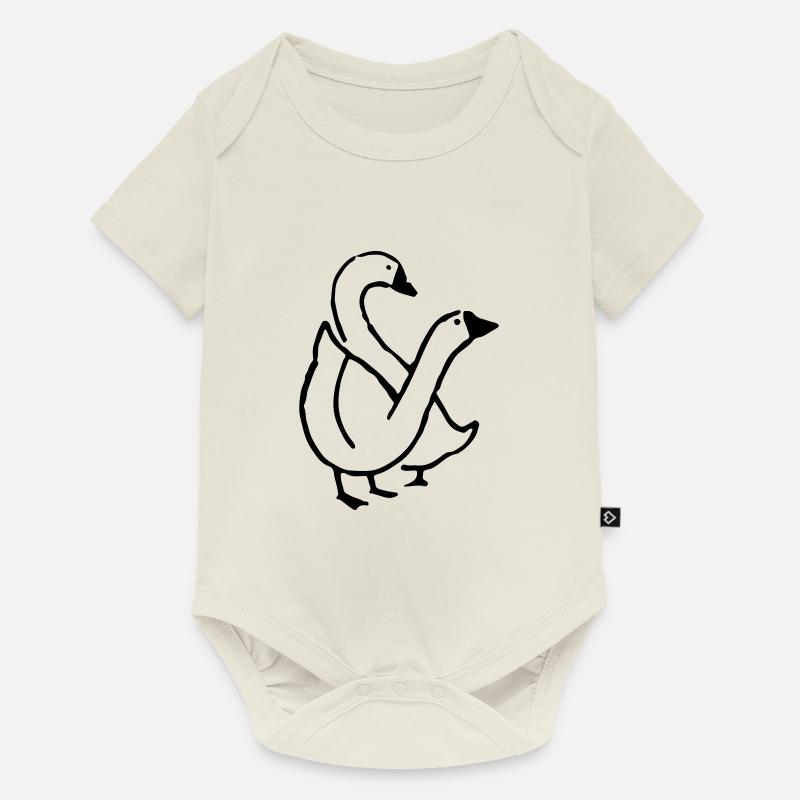oie - Body à manches courtes Premium Bébé - blanc cassé