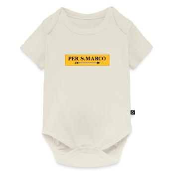 PER S. MARCO - Baby Premium Kurzarmbody - Naturweiß - Vorne