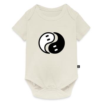 Ghost Yin Yang - Baby Premium short-sleeve bodysuit - off white - Front