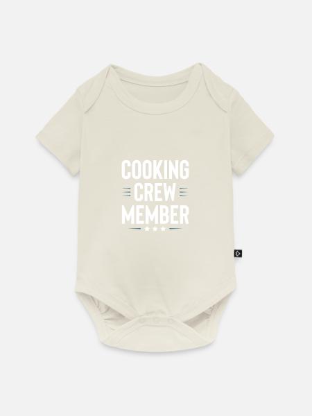 Cooking Crew - Baby Premium Kurzarmbody - Naturweiß