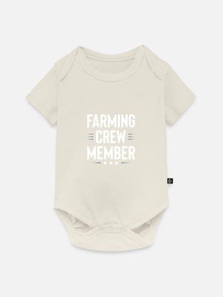 Farming Crew - Baby Premium Kurzarmbody - Naturweiß