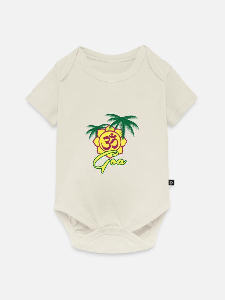 Goa - Baby Premium Kurzarmbody - Naturweiß