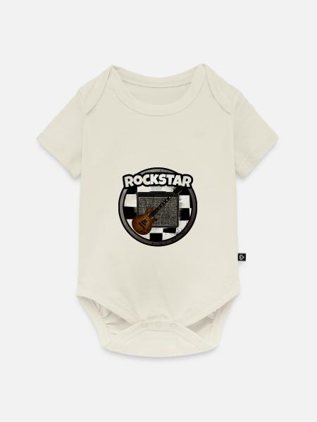 Rocker - Baby Premium Kurzarmbody - Naturweiß