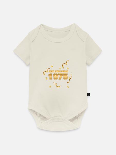 Best 1975 - Baby Premium Kurzarmbody - Naturweiß