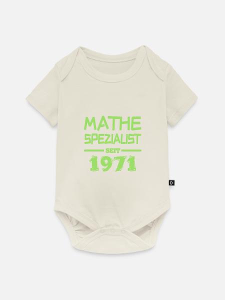 Witzig 1971 - Baby Premium Kurzarmbody - Naturweiß
