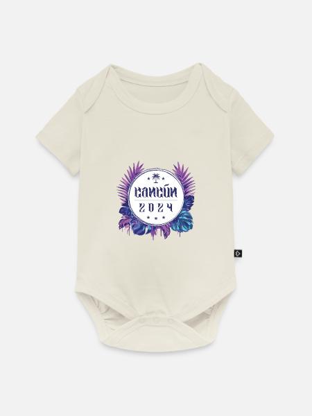 Cancun 2024 - Baby Premium Kurzarmbody - Naturweiß