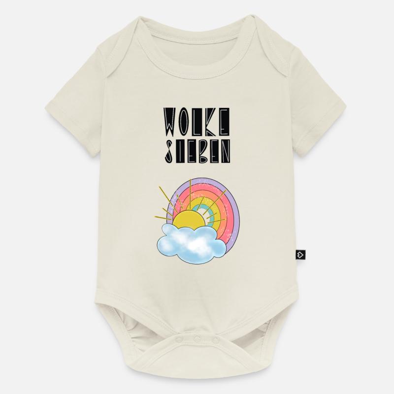 Nuage 7 - Body à manches courtes Premium Bébé - blanc cassé