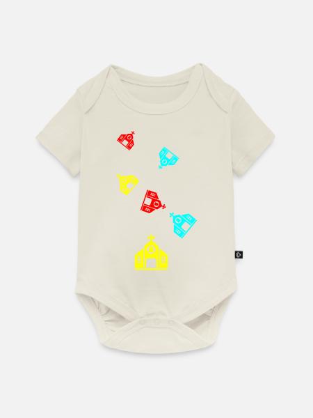 Kirche - Baby Premium Kurzarmbody - Naturweiß