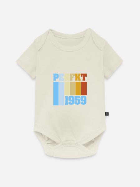 Einzigartig 1959 - Baby Premium Kurzarmbody - Naturweiß