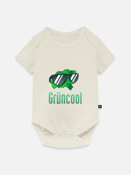 Grünkohl witzig cool kohlfahrt Sonnenbrille lustig - Baby Premium Kurzarmbody - Naturweiß
