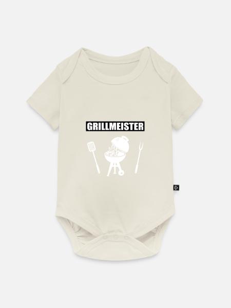 BBQ - Baby Premium Kurzarmbody - Naturweiß