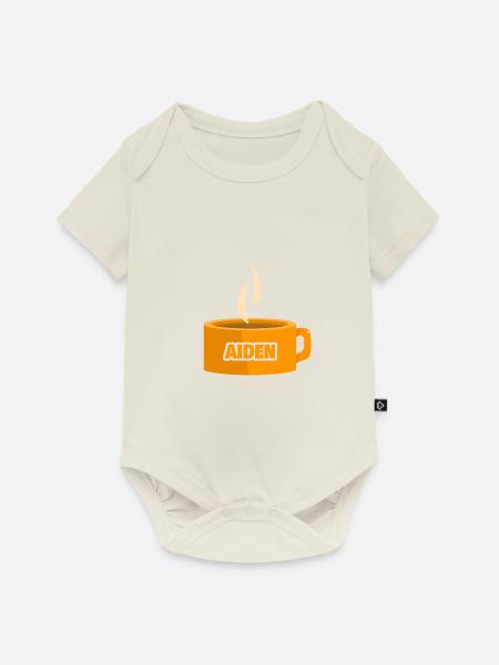 Tee Aiden - Baby Premium Kurzarmbody - Naturweiß