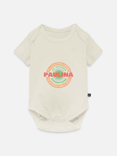 Paulina - Baby Premium Kurzarmbody - Naturweiß