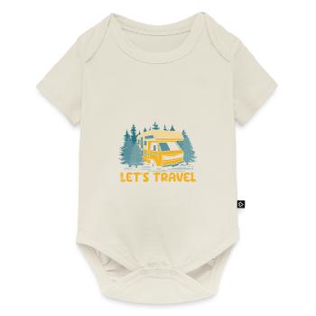 Lets Travel Vacation Traveler Trip Travel Lover - Baby Premium Kurzarmbody - Naturweiß - Vorne
