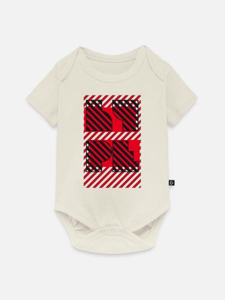 Illustration Typografie - Baby Premium Kurzarmbody - Naturweiß
