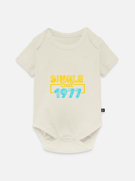 seit 1977 - Baby Premium Kurzarmbody - Naturweiß
