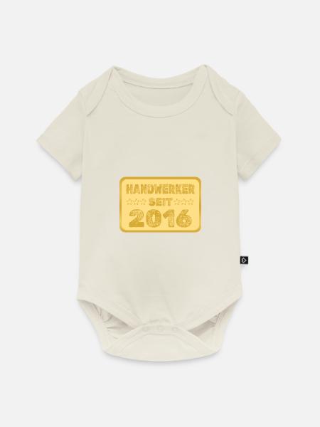seit 2016 - Baby Premium Kurzarmbody - Naturweiß