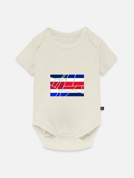 Costa Rica - Baby Premium Kurzarmbody - Naturweiß