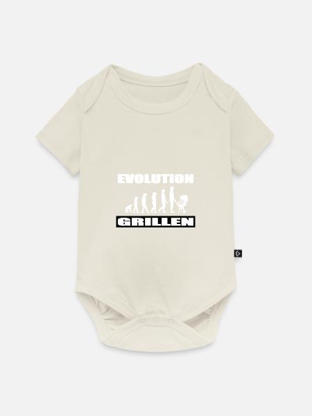 BBQ - Baby Premium Kurzarmbody - Naturweiß