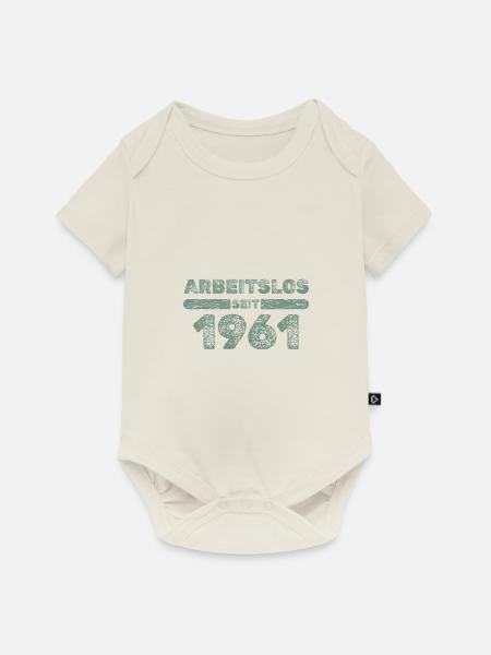 61er - Baby Premium Kurzarmbody - Naturweiß