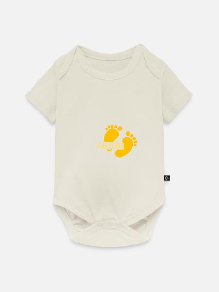 Geschenk für Artur - Baby Premium Kurzarmbody - Naturweiß
