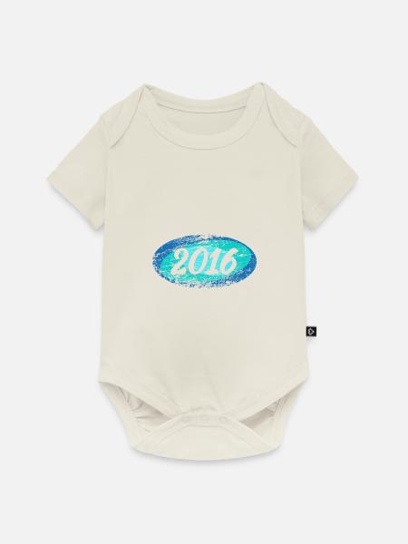 2016 - Baby Premium Kurzarmbody - Naturweiß