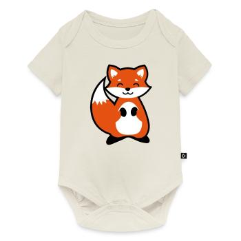 Cute Fox gift idea animal child - Baby Premium short-sleeve bodysuit - off white - Front
