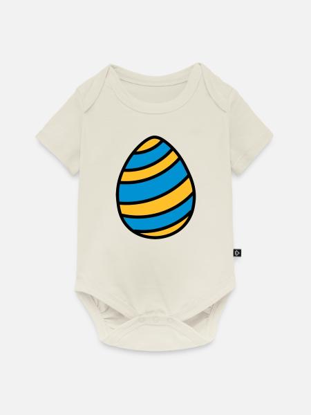 Osterei Easter Egg Ostern Geschenkidee - Baby Premium Kurzarmbody - Naturweiß
