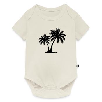 Palm trees - Baby Premium short-sleeve bodysuit - off white - Front