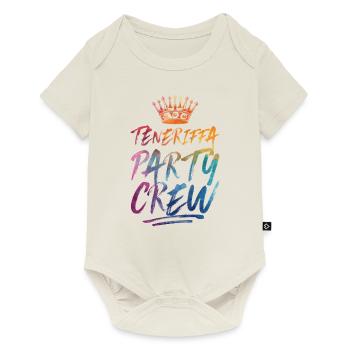 Teneriffa Party Crew Bunt - Baby Premium Kurzarmbody - Naturweiß - Vorne