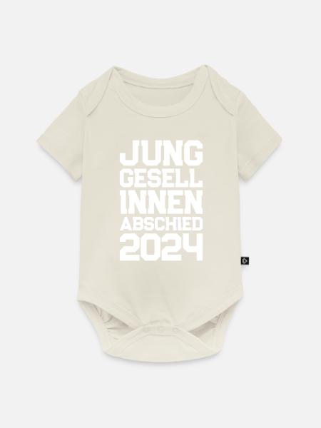 Junggesellinnenabschied 2024 Junggesellin - Baby Premium Kurzarmbody - Naturweiß