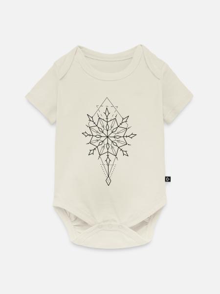 Muster Symbol Geometrie - Baby Premium Kurzarmbody - Naturweiß