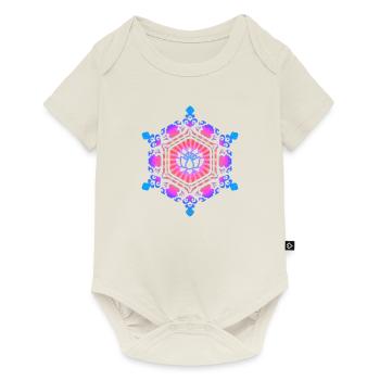 Water Crystal, Love, Lotus, Symbol, Yoga, Emoto - Baby Premium short-sleeve bodysuit - off white - Front