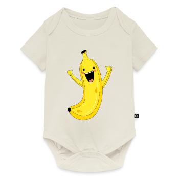 Happiness and banana - Baby Premium short-sleeve bodysuit - off white - Front