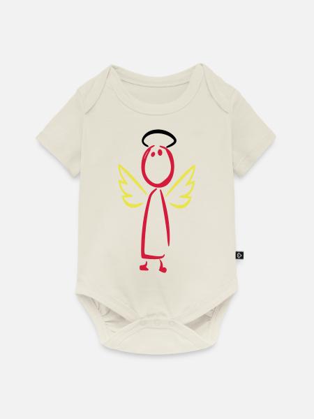 Engel - Baby Premium Kurzarmbody - Naturweiß