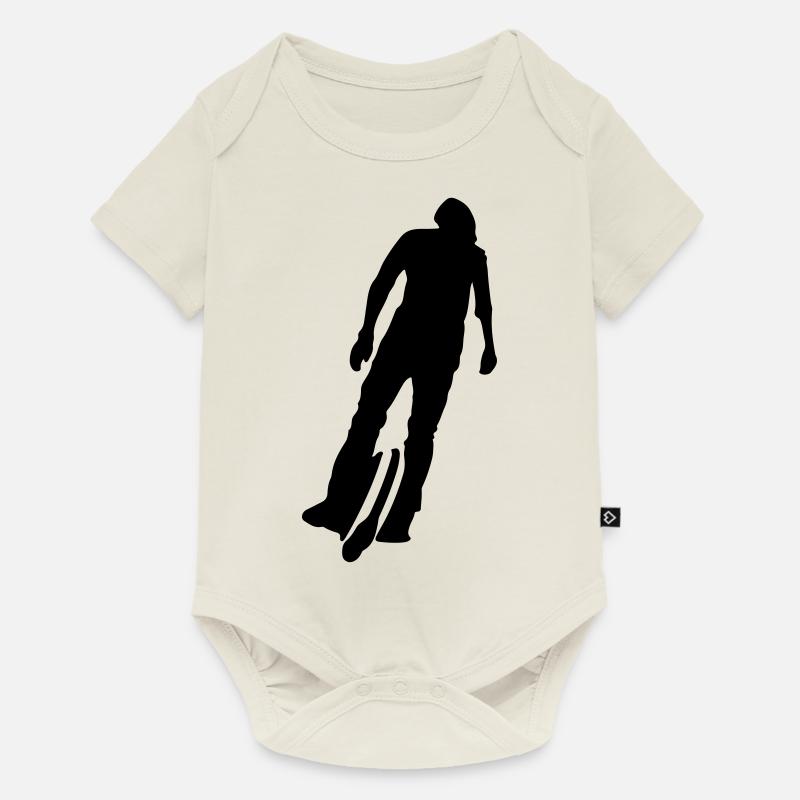 Monoroue - Body à manches courtes Premium Bébé - blanc cassé