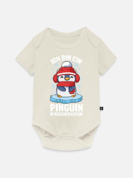 Pinguine Ich Bin Ein Pinguin - Baby Premium Kurzarmbody - Naturweiß