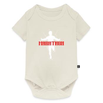marathon - Baby Premium short-sleeve bodysuit - off white - Front