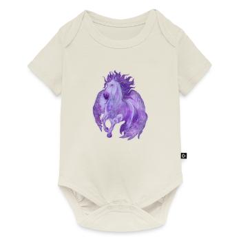 Pégase - Body à manches courtes Premium Bébé - blanc cassé - Devant