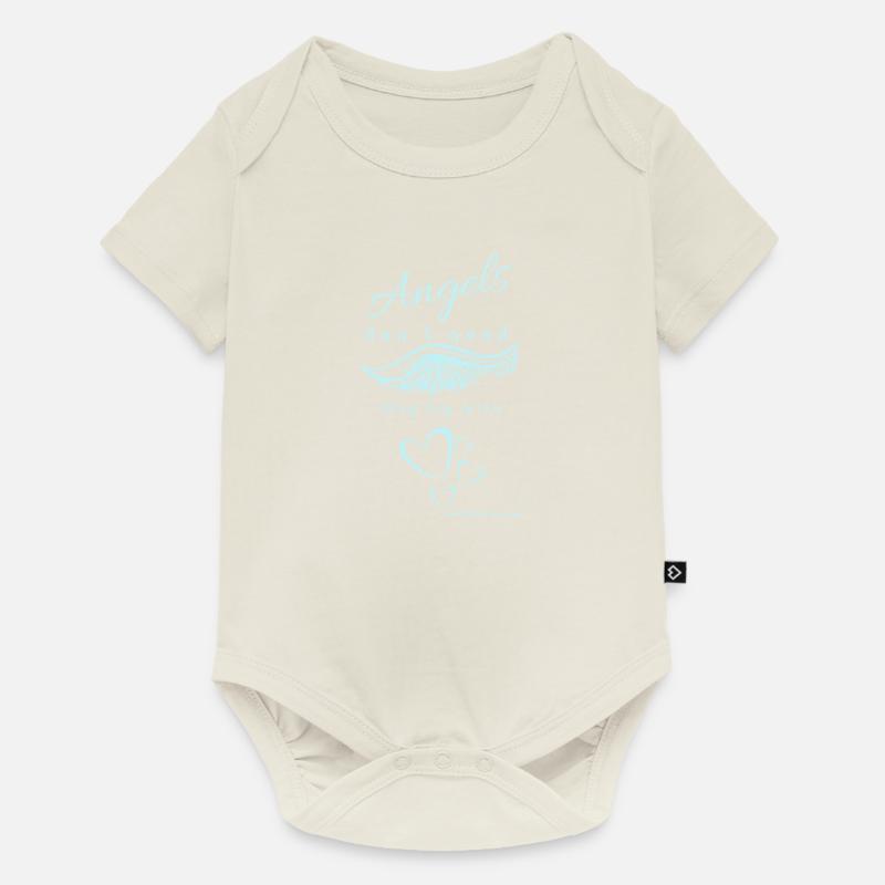 Angels don t need Wings - Baby Premium Kurzarmbody - Naturweiß