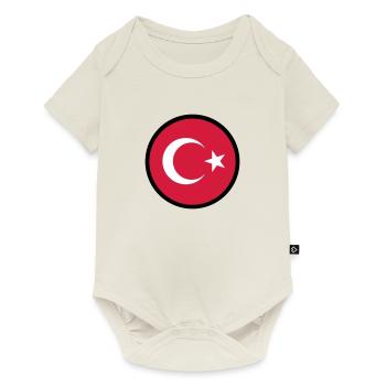 Im Zeichen der Türkei - Baby Premium Kurzarmbody - Naturweiß - Vorne