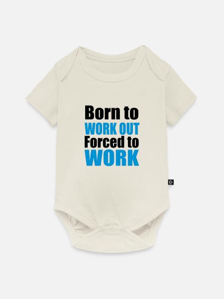 gym - Baby Premium Kurzarmbody - Naturweiß
