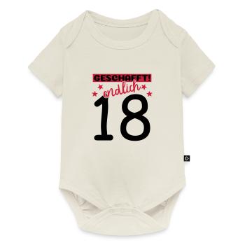 endlich 18 geschafft! - Baby Premium Kurzarmbody - Naturweiß - Vorne