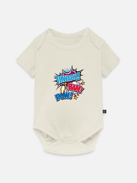 Bam - Body à manches courtes Premium Bébé - blanc cassé