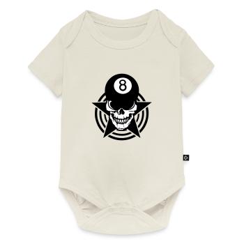 skull billiard skull 8 - Baby Premium short-sleeve bodysuit - off white - Front
